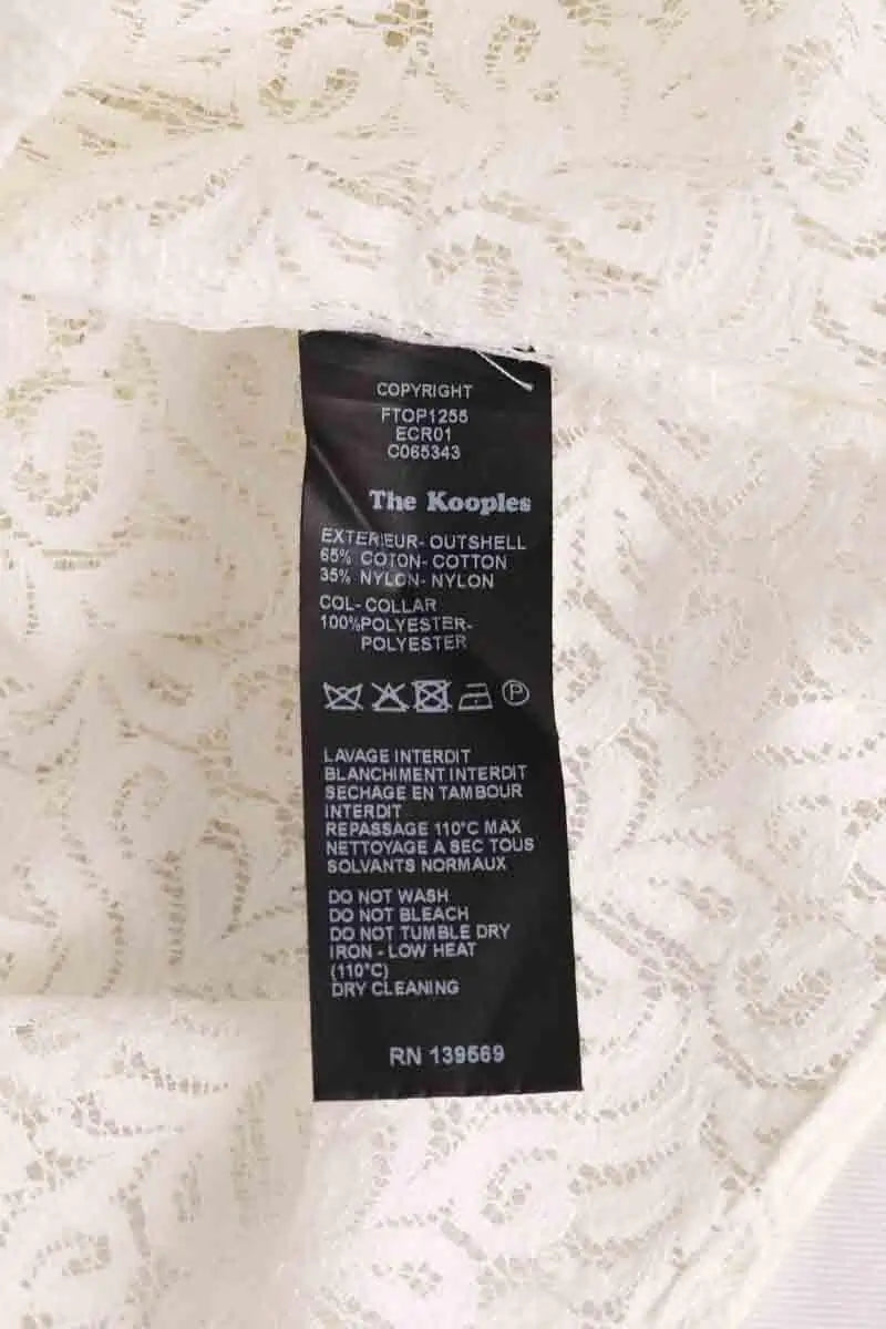 Top The Kooples Blanc en Coton