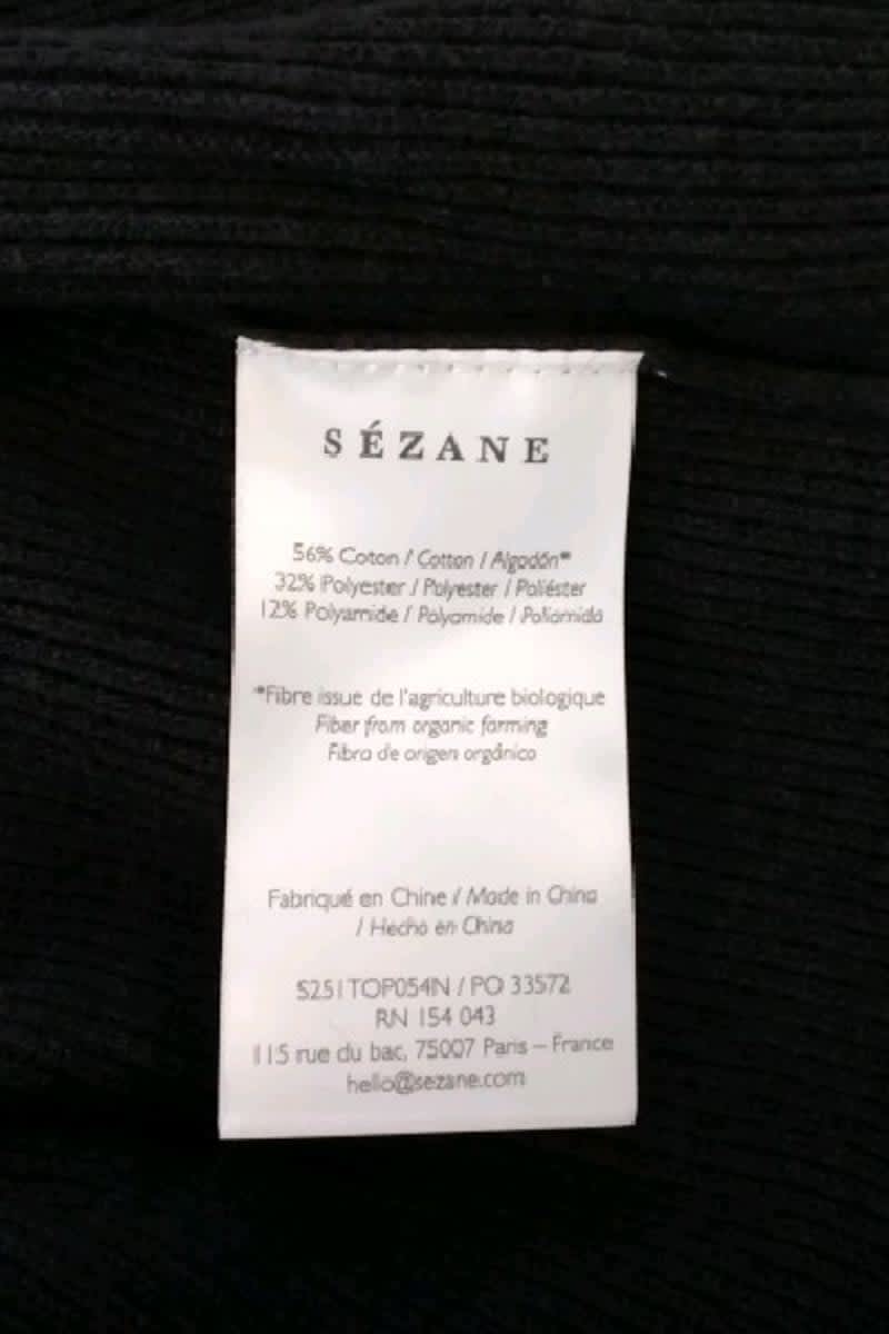 Top sans manche Sézane  Noir