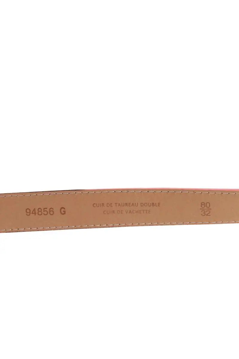 Ceinture Maison Boinet Bordeaux en Cuir