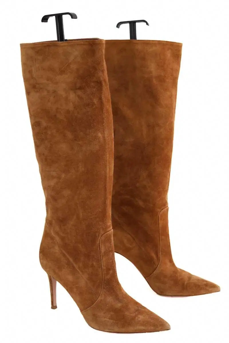 Bottes Gianvito Rossi Camel en Daim