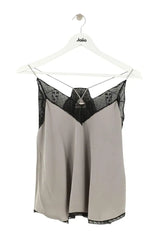 Top sans manche Zadig & Voltaire Gris en Soie, taille XS - Seconde Main