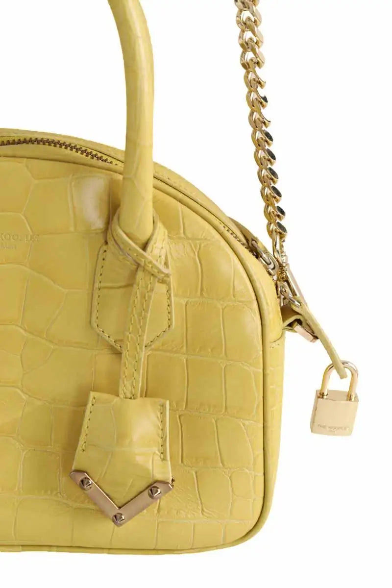 Sac à main The Kooples Jaune en Cuir