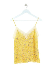 Top sans manche The Kooples Jaune en Soie, taille S - Seconde Main