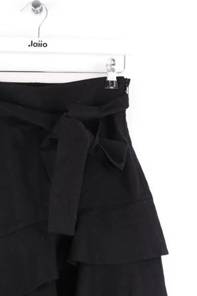 Mini jupe Maje Noir en Laine