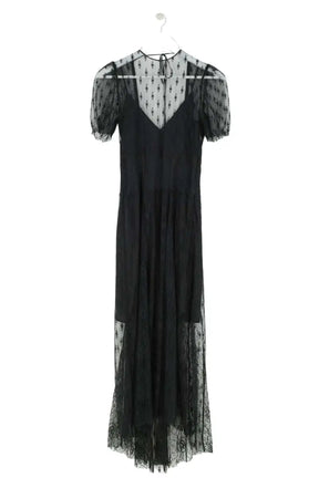 Robe Maje Noir en Synthétique, taille S - Seconde Main