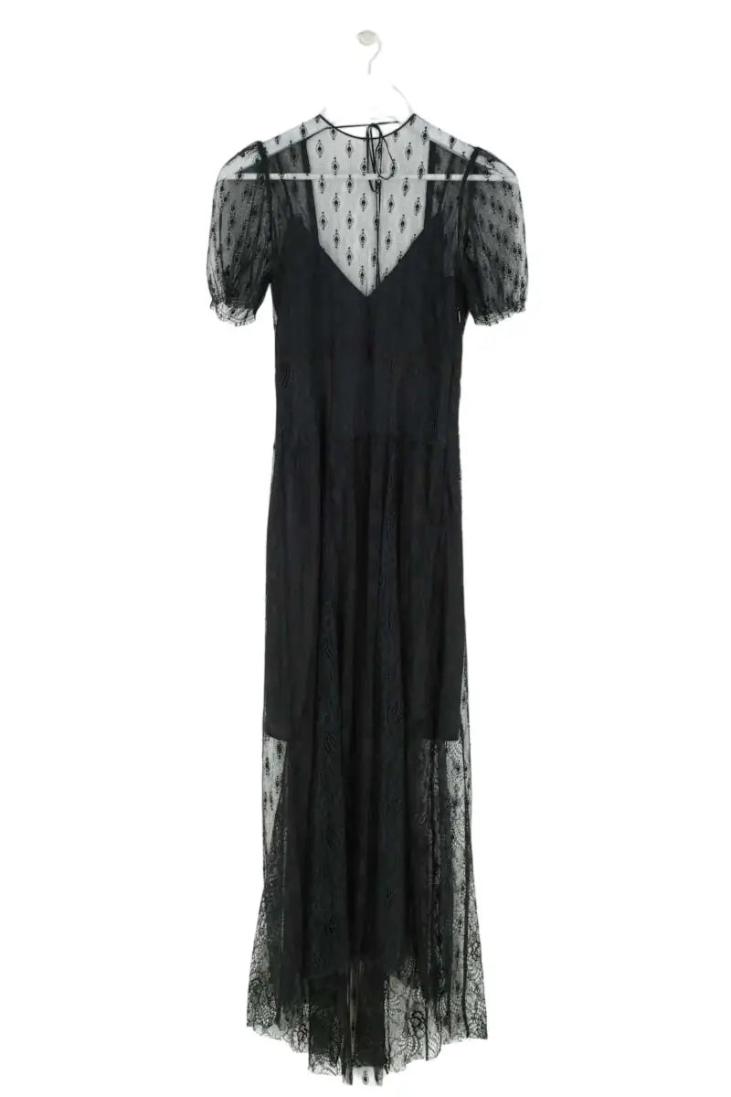 Robe Maje Noir en Synthétique, taille S - Seconde Main
