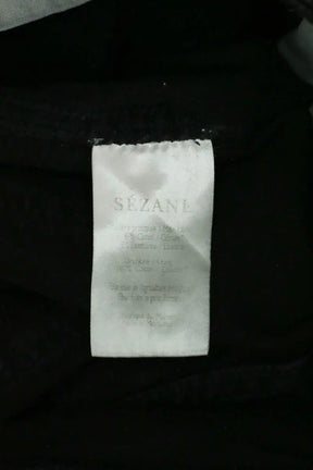 Jean droit Sézane Noir en Coton
