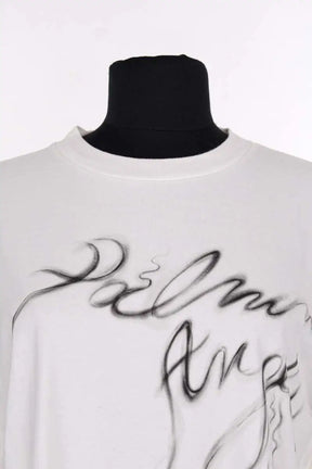T-shirt Palm Angels Ecru en Coton