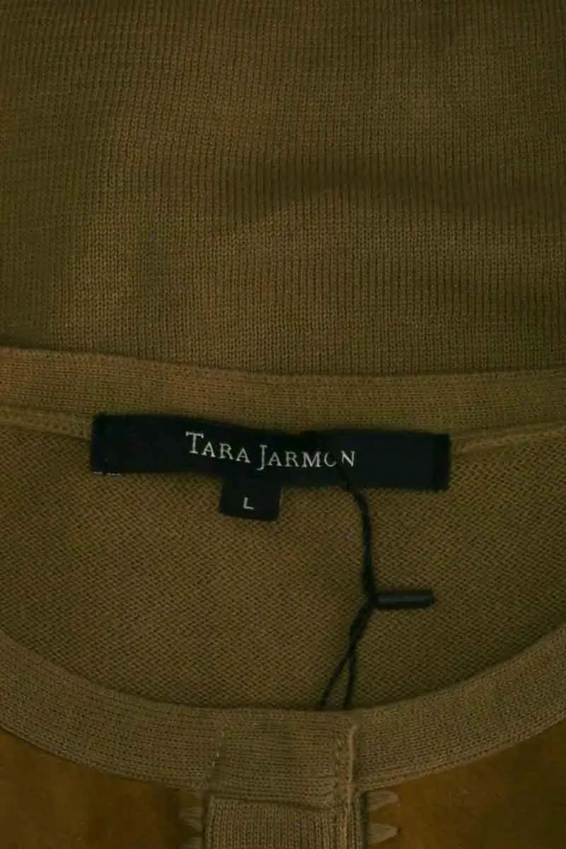 Cardigan Tara Jarmon Camel en Coton
