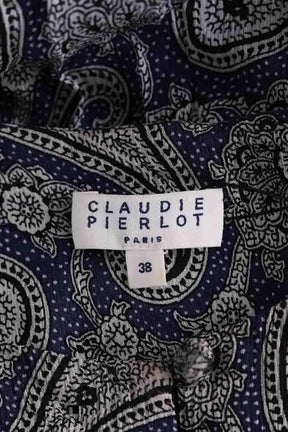 Robe Claudie Pierlot Marine en Viscose