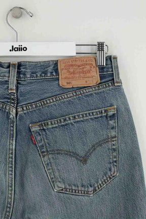Jean droit Levi's 501 Bleu en Coton