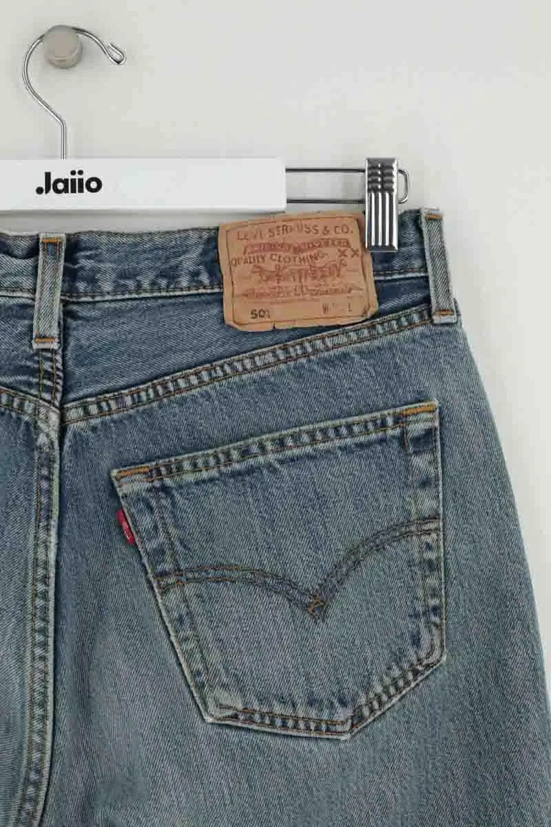Jean droit Levi's 501 Bleu en Coton