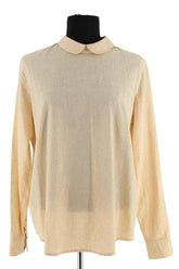 Blouse Leon & Harper Jaune en Coton, taille M - Seconde Main