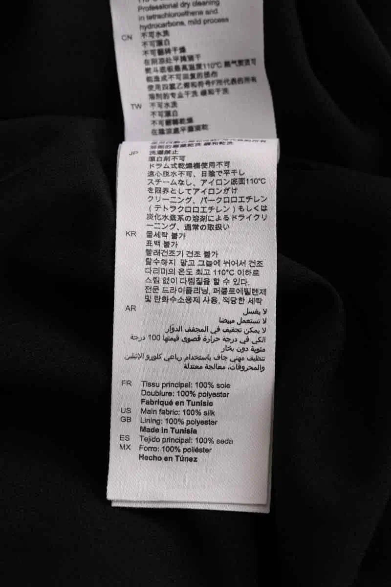 Robe Sandro Noir en Synthétique