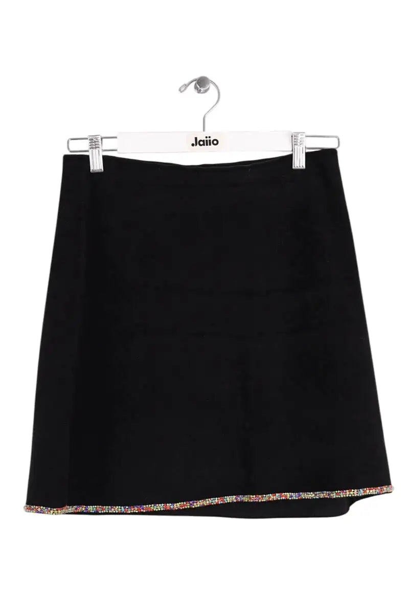 Mini jupe Sandro Noir en Viscose, taille L - Seconde Main