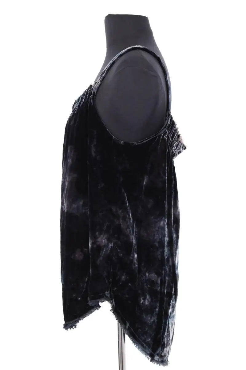 Top sans manche Raquel Allegra Vert en Velours