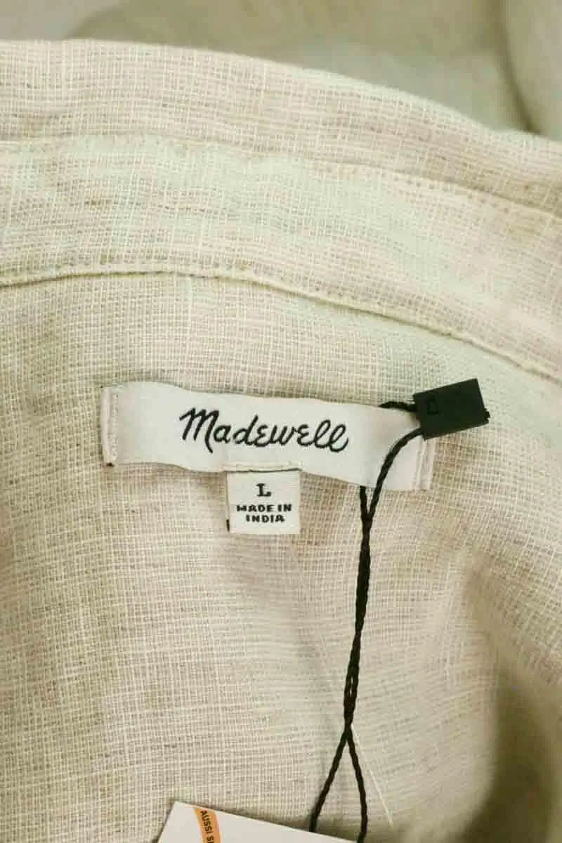 Chemise Madewell Beige en Lin