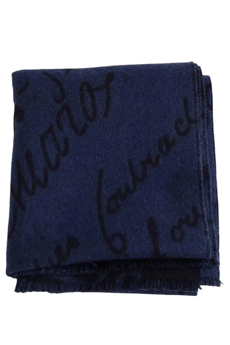 Foulard Berluti Bleu en Laine - Seconde Main