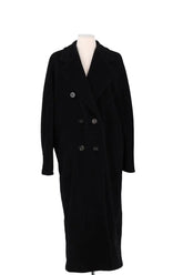Manteau Max Mara Noir en Laine, taille L - Seconde Main