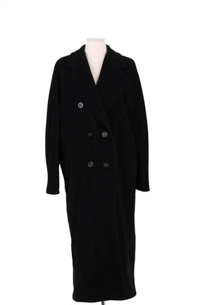 Manteau Max Mara Noir en Laine, taille L - Seconde Main