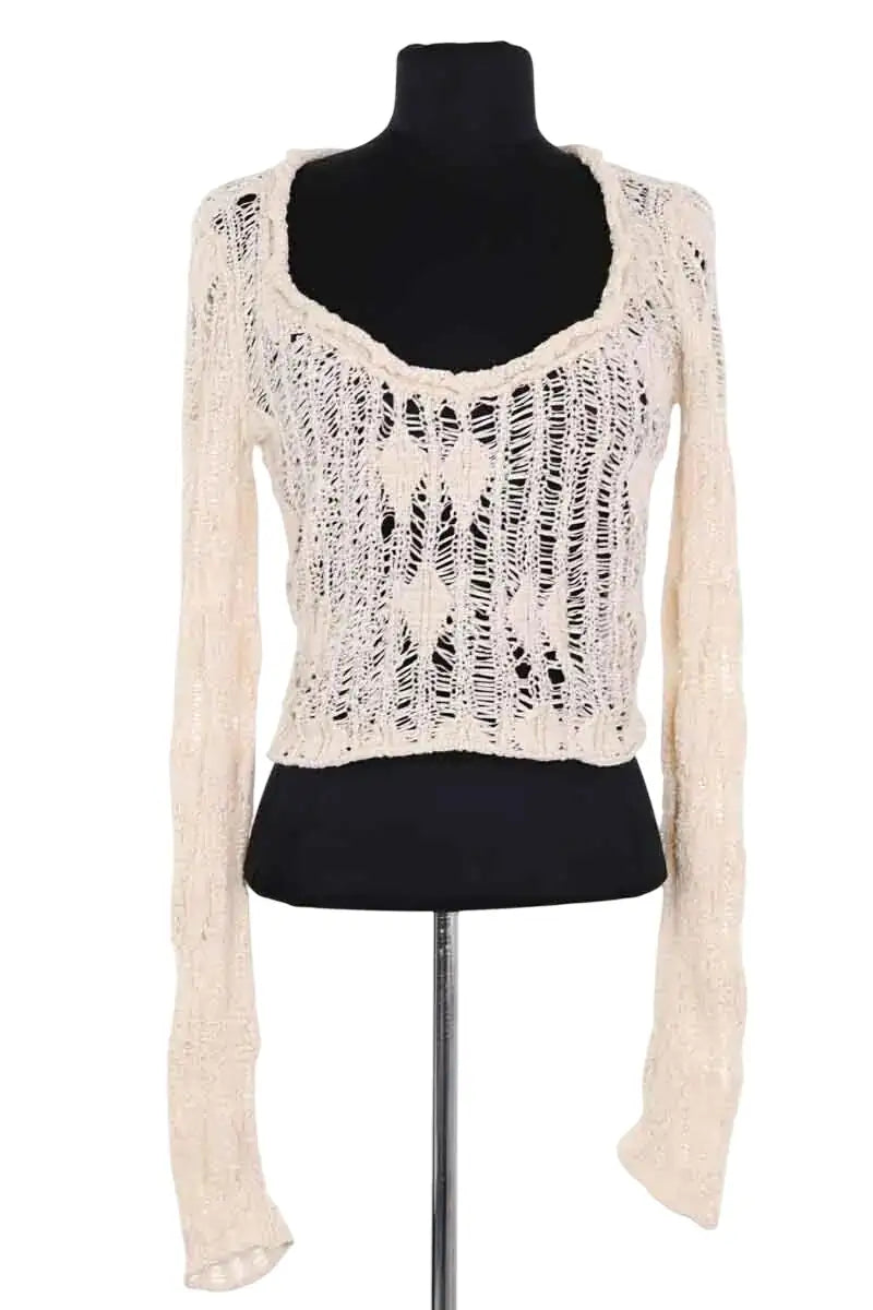 Pull Acne Studios Beige en Coton, taille XS - Seconde Main