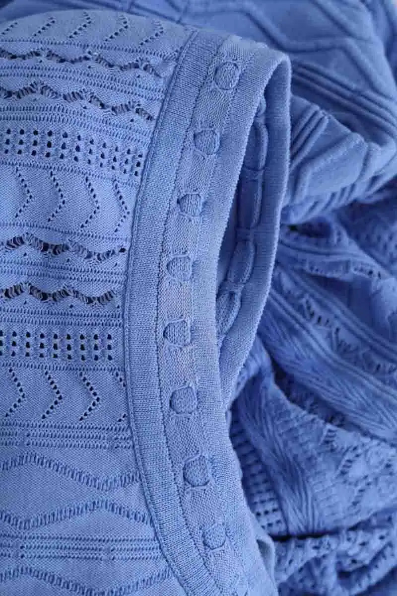 Robe Maje Bleu en Viscose