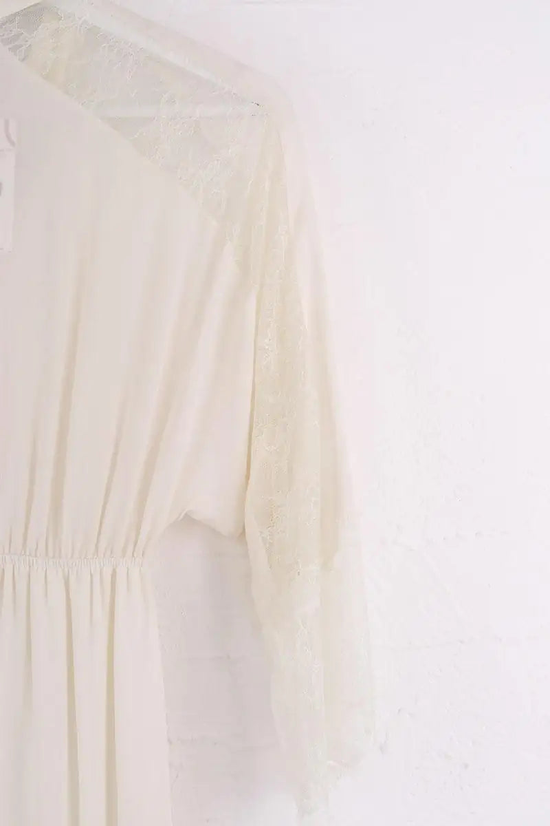 Robe Oud Ecru en Soie