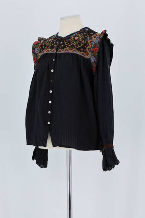 Blouse Antik Batik  Noir