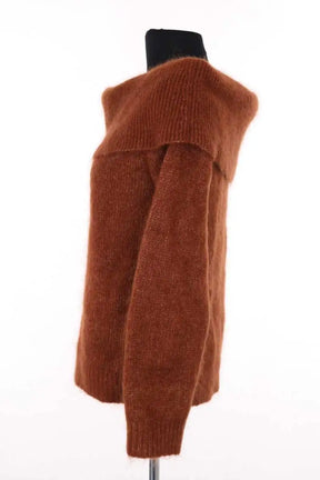 Pull Sézane Marron en Laine