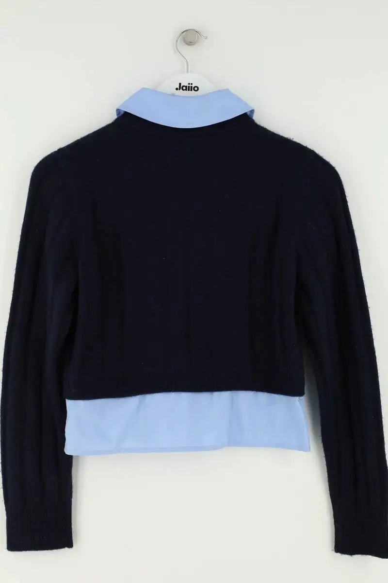 Pull Sandro Marine en Laine