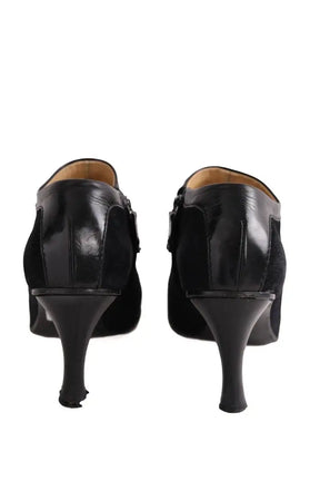 Boots Chanel Noir en Daim