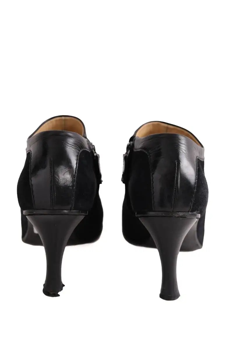 Boots Chanel Noir en Daim