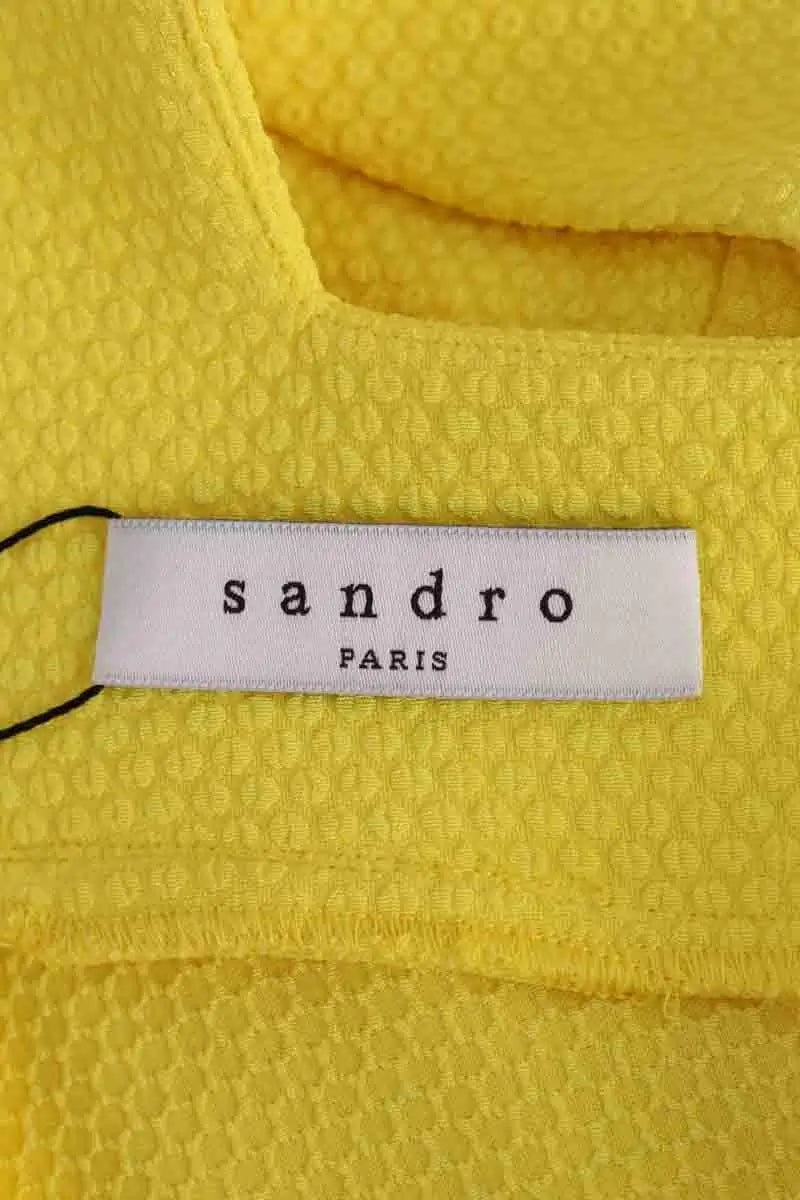 Robe Sandro Jaune en Synthétique