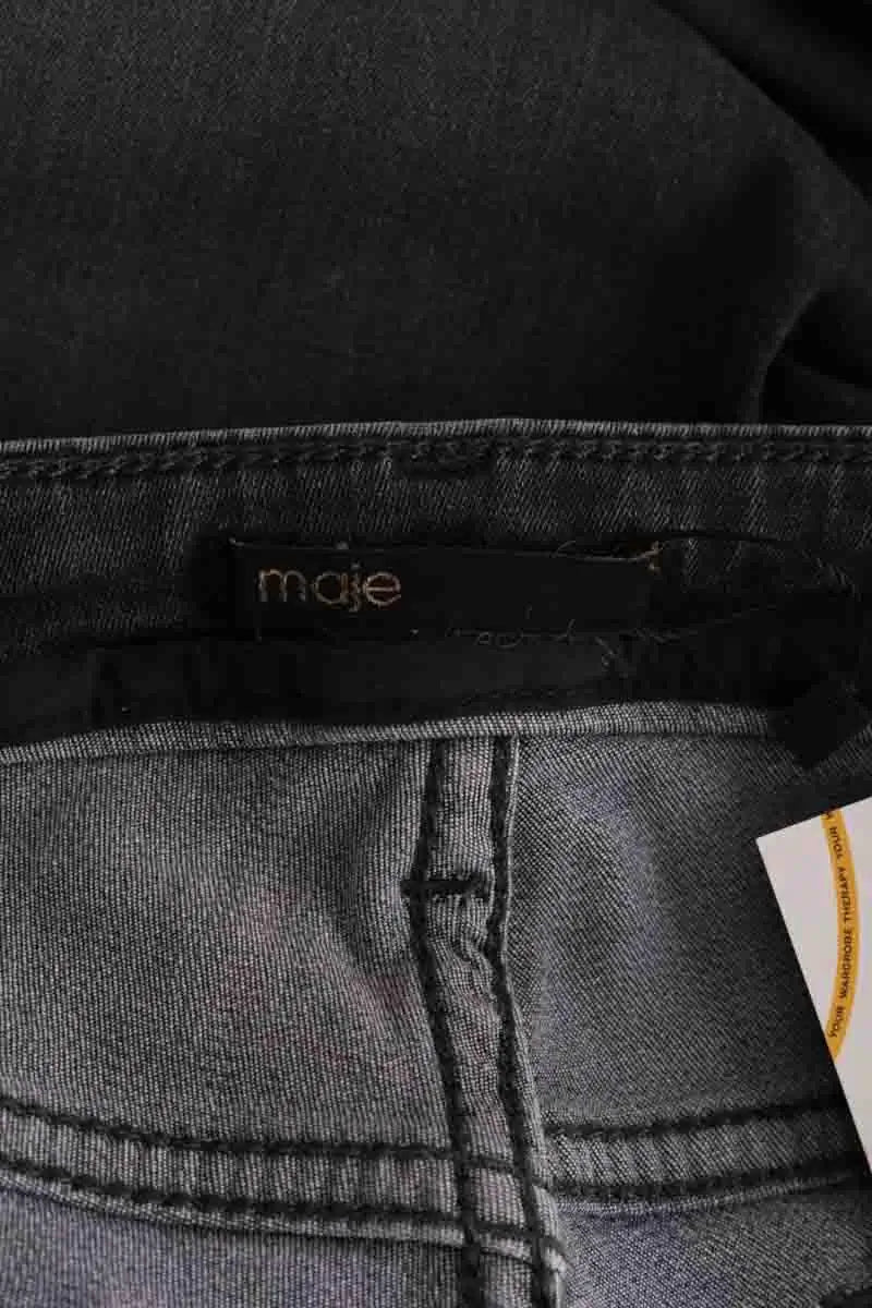 Jean slim Maje Gris en Coton