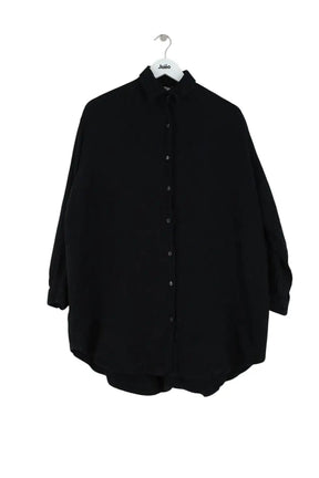Robe chemise Saaj Noir en Coton, taille S - Seconde Main