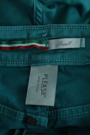 Mini short Please Vert en Coton