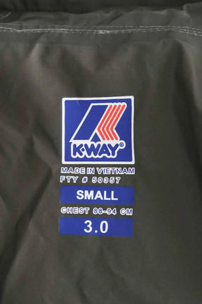 Manteau K-Way Kaki en Synthétique