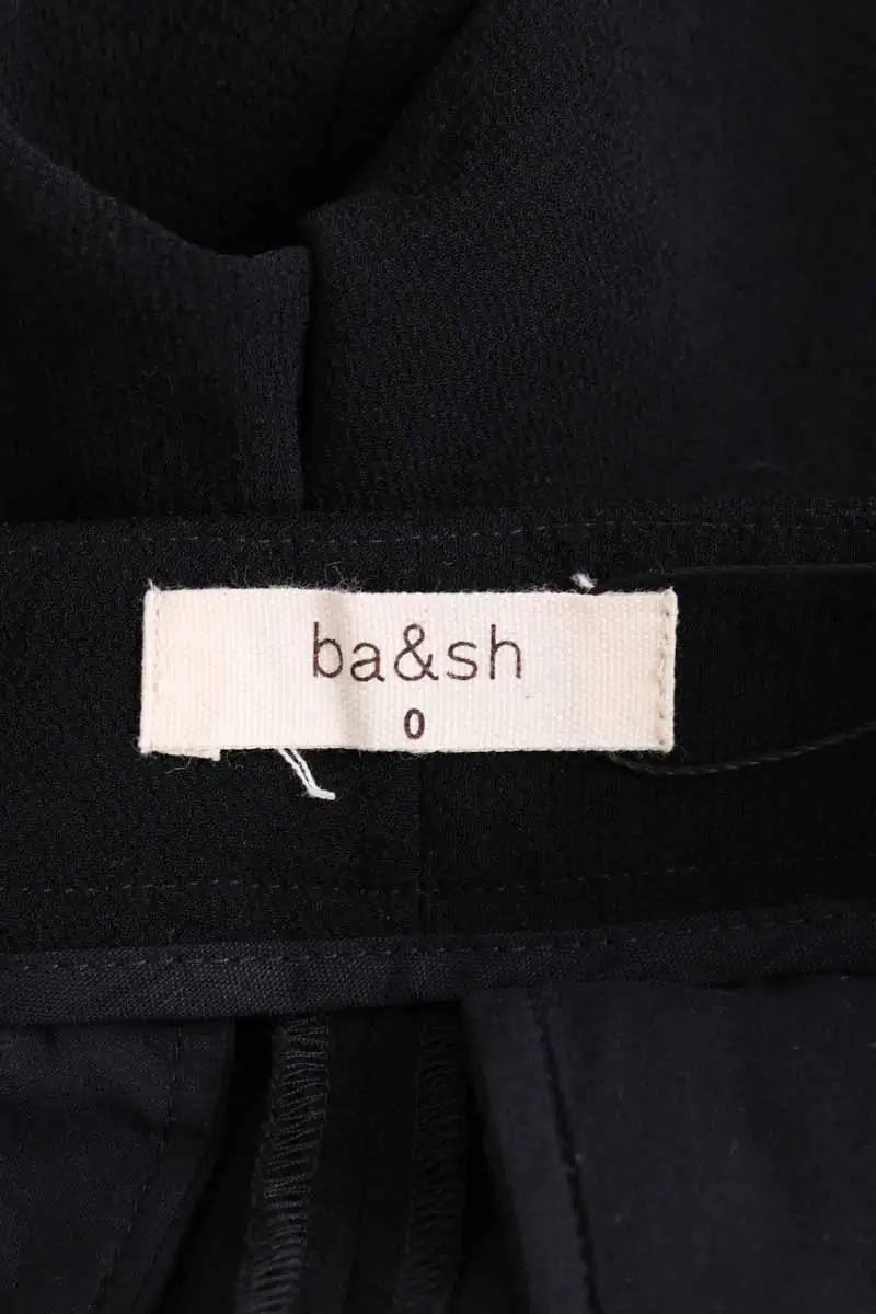 Pantalon slim Ba&Sh Noir en Synthétique