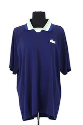 Polo Lacoste Bleu en Synthétique, taille XL - Seconde Main