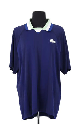 Polo Lacoste Bleu en Synthétique, taille XL - Seconde Main