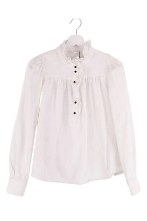 Blouse Ba&Sh Blanc en Coton, taille XXS - Seconde Main