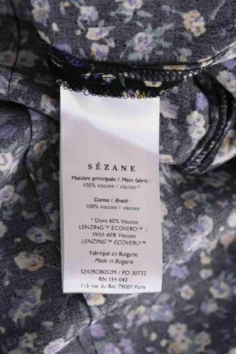 Robe Sézane Noir en Viscose