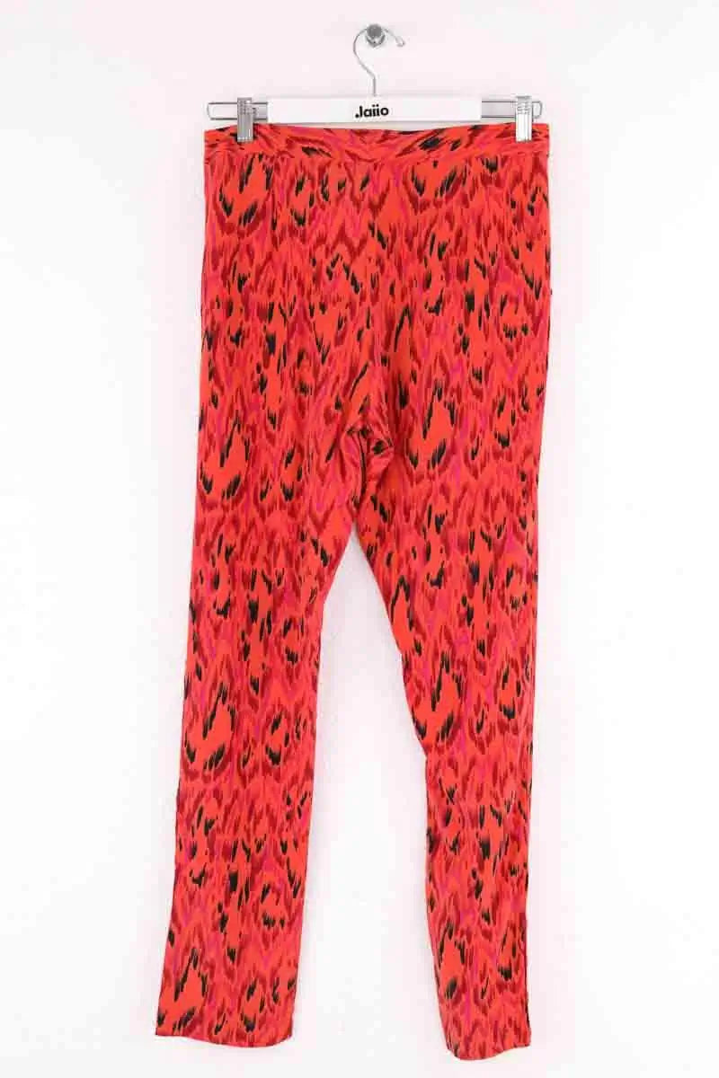Pantalon droit Antik Batik Orange en Soie