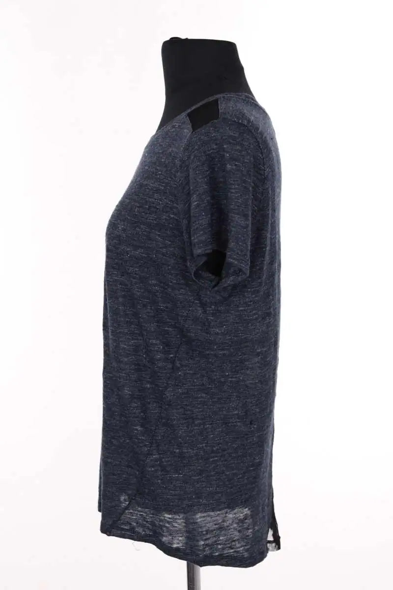 T-shirt Maje Marine en Synthétique
