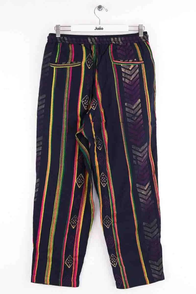Pantalon large BAZISZT Marine en Coton