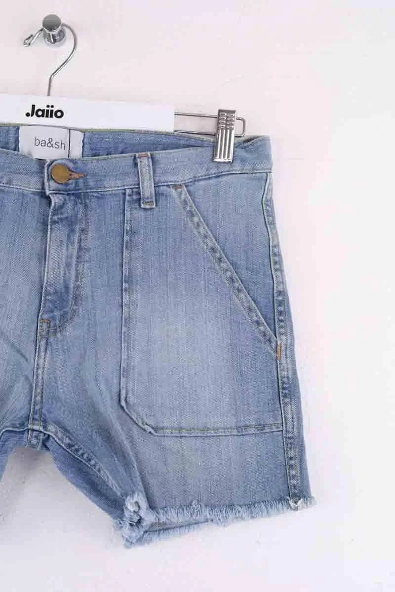 Mini short Ba&Sh Bleu en Coton