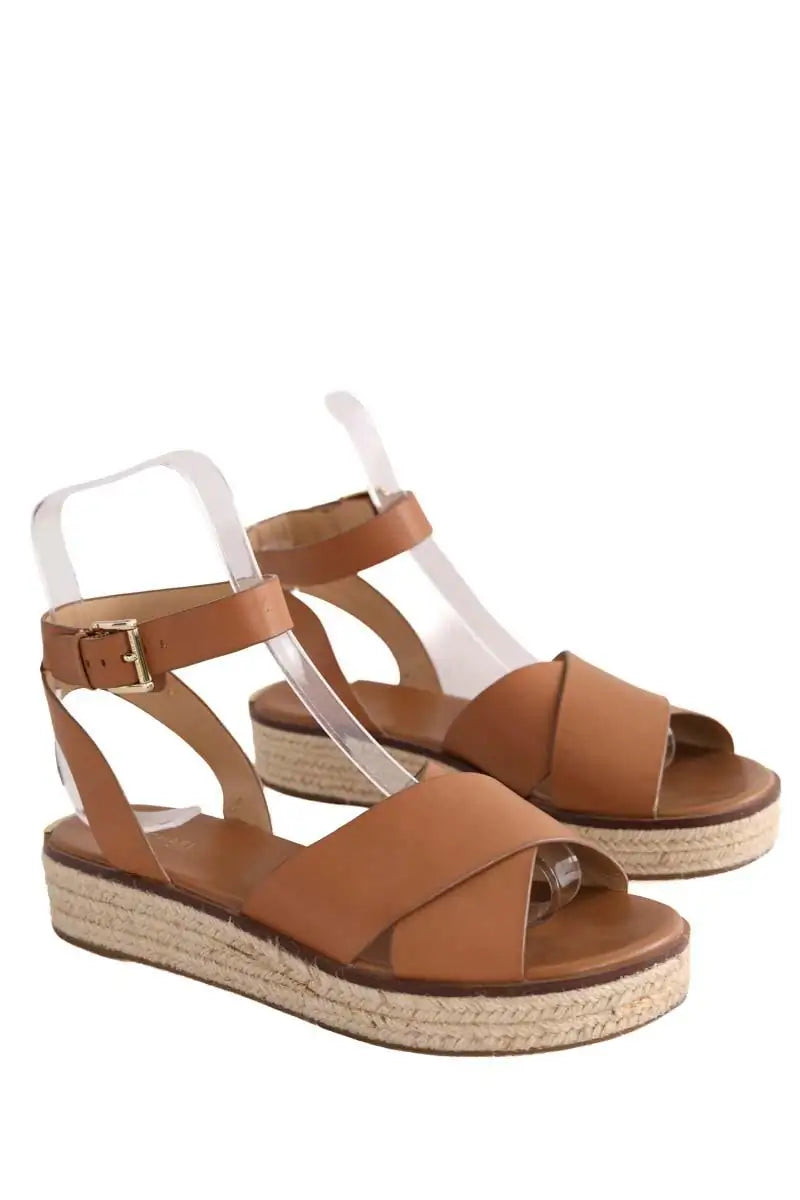 Sandales Michael Kors Marron en Cuir