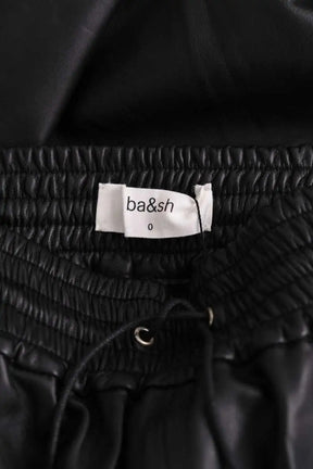 Jupe Ba&Sh Noir en Cuir
