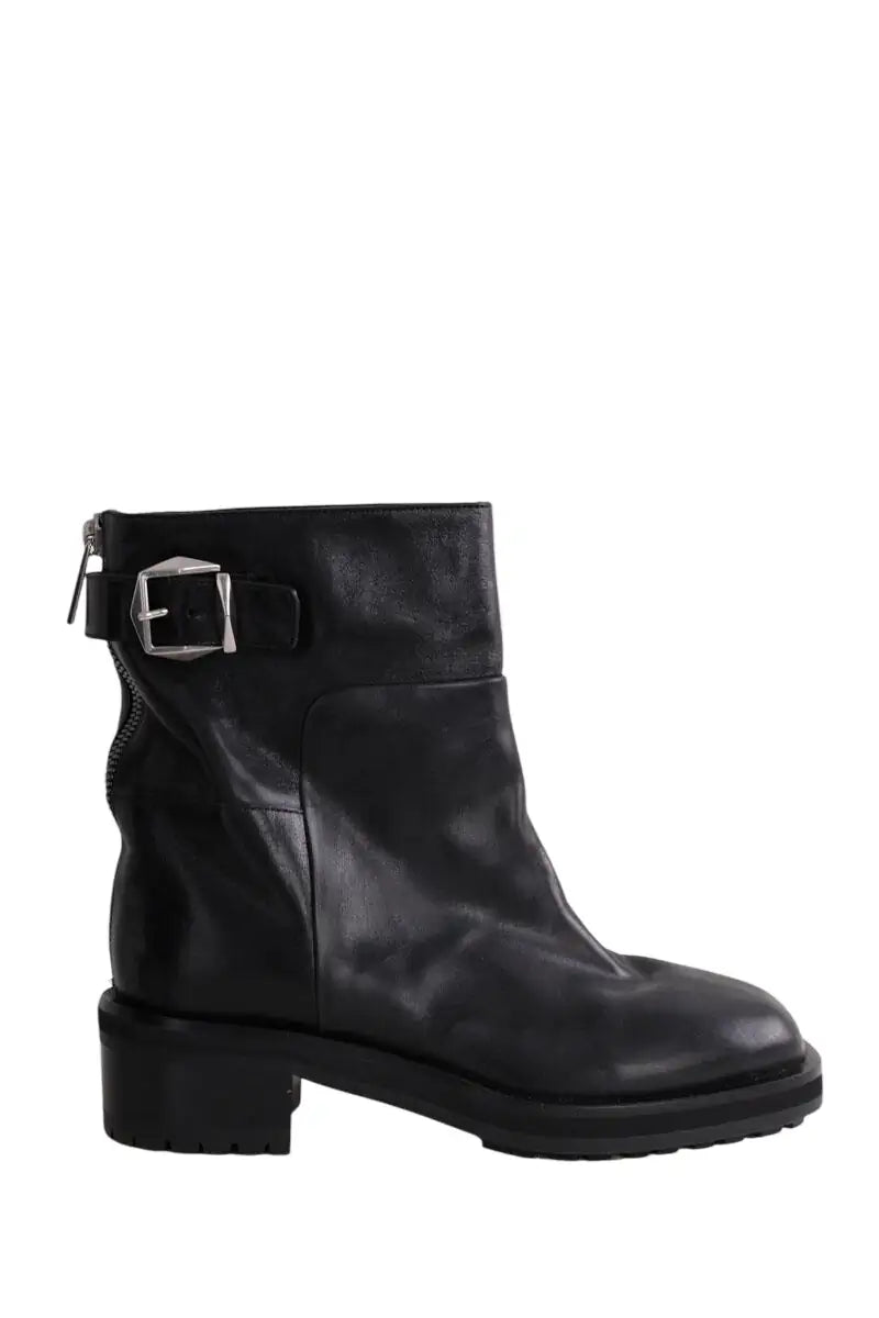 Bottes Jimmy Choo Noir en Cuir, taille 39 - Seconde Main