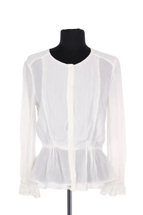 Blouse Claudie Pierlot Blanc en Viscose, taille S - Seconde Main